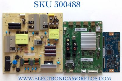 KIT DE TARJETAS PARA TV VIZIO MAIN XKCB02K024 / 715GA874-M0C-B00-004G / FUENTE ADTVJ1811ABG / 715G9165-P01-002-003M / T-CON 5555T32C28 / 55T32-C0L CTRL BD / PANEL TPT55U1-QVN05.U REV:S57B1AR / MODELO V555-H1 LMXWZHPX / V555-H11 LTCWZHL